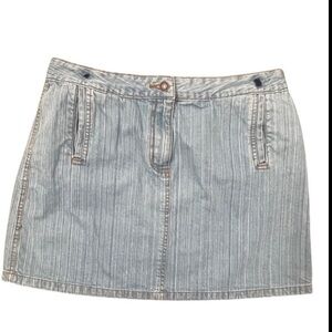 Wrangler HERO Denim Jean Mini Straight Skirt Blue Light Wash Women’s Size 30.